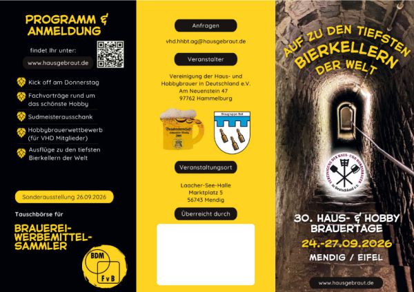 Flyer von Mendig 2026 - HHBT-24. bis 27. September 2026